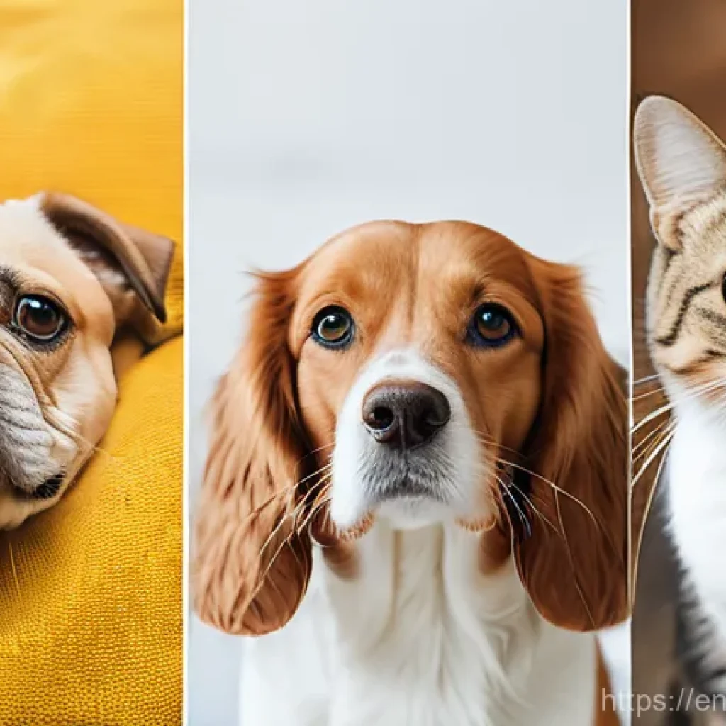 자연 처방 제도와 동물 치료법 - Here are three image prompts based on the provided text, focusing on natural pet care and adhering t...