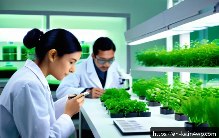 자연 처방 제도에 대한 정부 정책 - A modern research laboratory scene focusing on herbal and alternative medicine studies: scientists i...